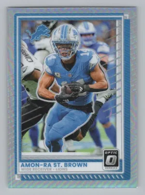 Amon-Ra St. Brown 2025 Donruss Optic Holo Lions