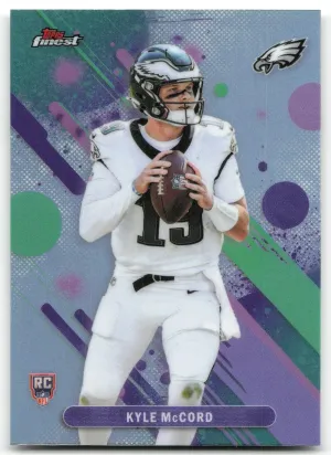Kyle McCord Rookie 2025 Finest Refractor Philadelphia Eagles