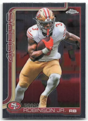 Brian Robinson Jr. 2025 Topps Chrome San Francisco 49ers