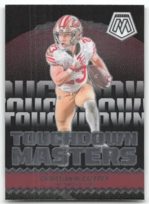 Christian McCaffrey 2024 Panini Mosaic Touchdown Masters San Francisco 49ers