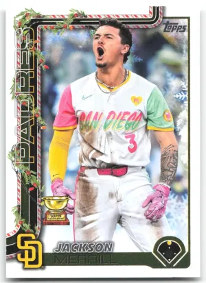 Jackson Merrill 2025 Topps Holiday San Diego Padres