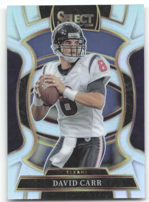 David Carr 2025 Panini Select Silver Prizm Houston Texans