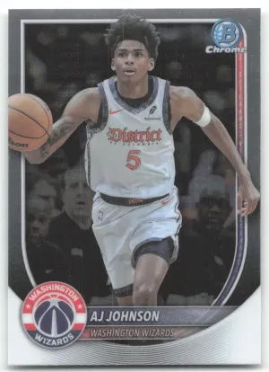 AJ Johnson 2025-26 Bowman Chrome Washington Wizards