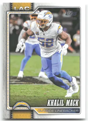 Khalil Mack 2026 Topps Flagship Los Angeles Chargers