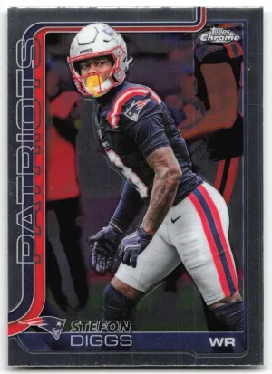 Stefon Diggs 2025 Topps Chrome New England Patriots