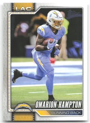Omarion Hampton 2026 Topps Flagship Los Angeles Chargers