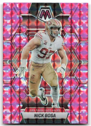 Nick Bosa 2023 Panini Mosaic Camo Pink Mosaic 49ers