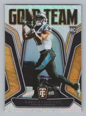 Xavier Legette RC 2024 Panini Totally Certified Gold Team Carolina Panthers