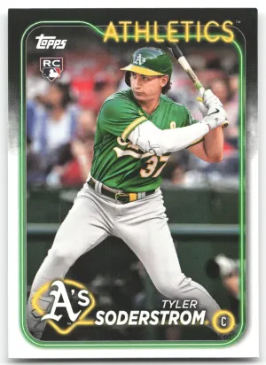 Tyler Soderstrom Rookie 2024 Topps Oakland Athletics
