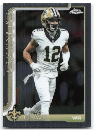 Chris Olave 2025 Topps Chrome New Orleans Saints