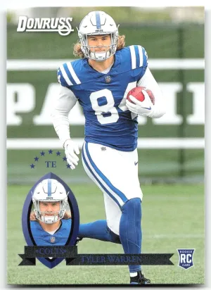 Tyler Warren Rookie 2025 Donruss Retro 1995 Indianapolis Colts