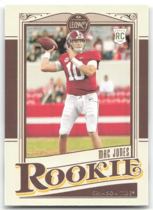 Mac Jones Rookie 2021 Panini Legacy Alabama Crimson Tide
