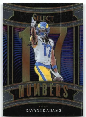 Davante Adams 2025 Panini Select Select Numbers Los Angeles Rams