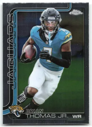 Brian Thomas Jr. 2025 Topps Chrome Jacksonville Jaguars