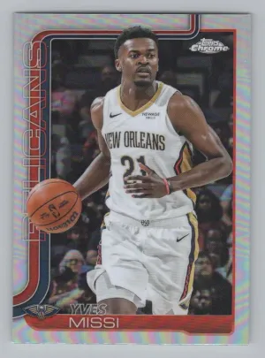 Yves Missi 2025-26 Topps Chrome Refractor New Orleans Pelicans