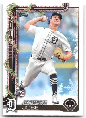 Jackson Jobe Rookie 2025 Topps Holiday Detroit Tigers