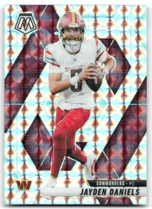 Jayden Daniels 2025 Panini Mosaic Silver Washington Commanders