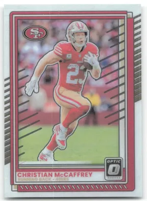 Christian McCaffrey 2025 Donruss Optic San Francisco 49ers