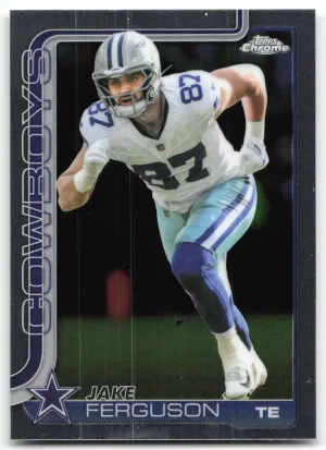Jake Ferguson 2025 Topps Chrome Dallas Cowboys