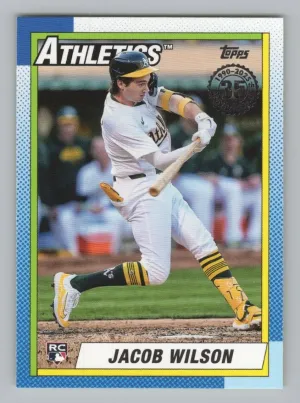Jacob Wilson 2025 Topps 1990 Topps Baseball 35th Anniversary Athletics