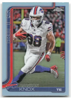 Dawson Knox 2025 Topps Chrome Refractor Buffalo Bills