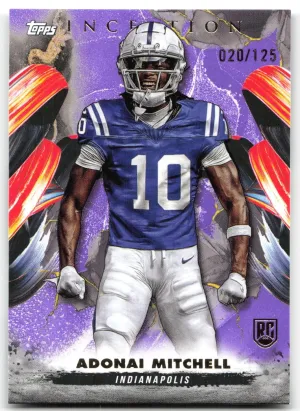 Adonai Mitchell RC 2024 Topps Inception Purple #/125 Colts