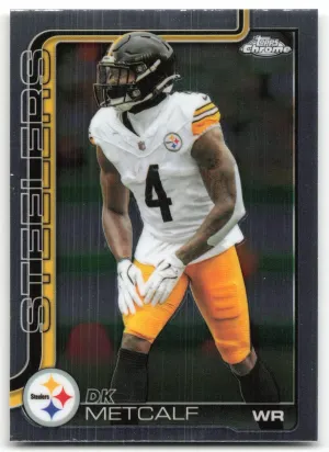 DK Metcalf 2025 Topps Chrome Pittsburgh Steelers