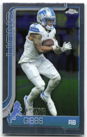 Jahmyr Gibbs 2025 Topps Chrome Detroit Lions