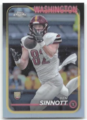 Ben Sinnott Rookie 2024 Topps Chrome Washington Commanders
