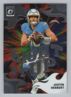 Justin Herbert 2025 Donruss Optic Light It Up Chargers