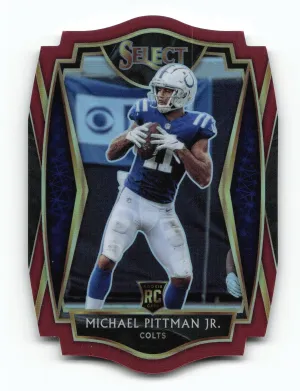 Michael Pittman Jr. Rookie 2020 Panini Select Red Prizm Die Cut Colts