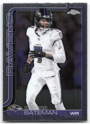Rashod Bateman 2025 Topps Chrome Baltimore Ravens