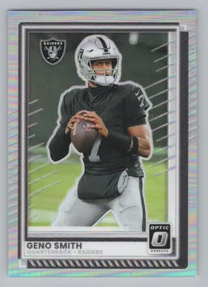 Geno Smith 2025 Donruss Optic Holo Las Vegas Raiders