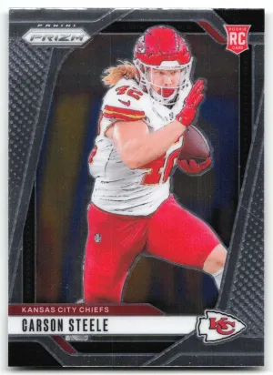 Carson Steele Rookie 2024 Panini Prizm Kansas City Chiefs