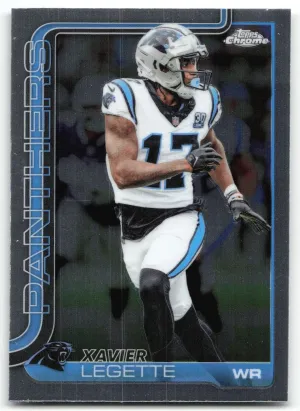 Xavier Legette 2025 Topps Chrome Carolina Panthers