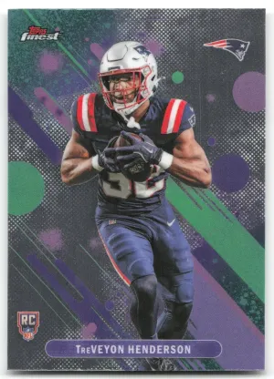 TreVeyon Henderson Rookie 2025 Finest New England Patriots