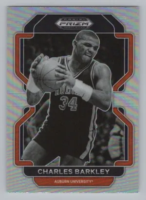 Charles Barkley 2022 Panini Prizm Draft Picks Silver Auburn Tigers