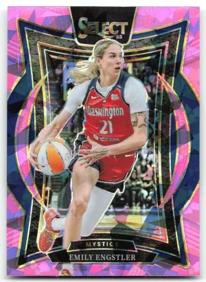 Emily Engstler 2025 Panini Select WNBA Pink Ice Prizms Washington Mystics