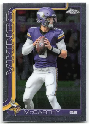 J.J. McCarthy 2025 Topps Chrome Minnesota Vikings
