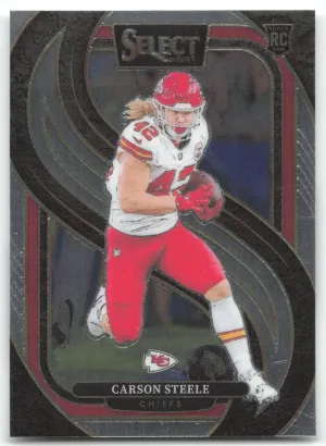 Carson Steele Rookie 2024 Panini Select Kansas City Chiefs