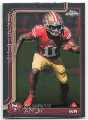 Brandon Aiyuk 2025 Topps Chrome San Francisco 49ers