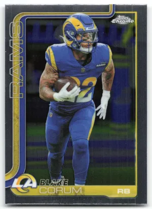 Blake Corum 2025 Topps Chrome Los Angeles Rams