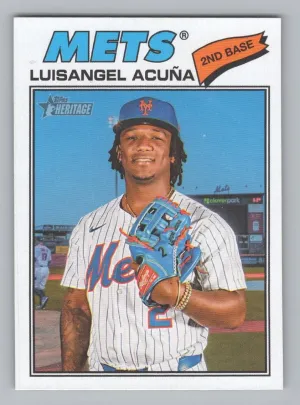 Luisangel Acuña 2026 Topps Heritage New York Mets