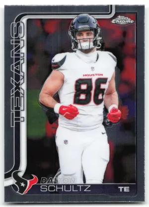 Dalton Schultz 2025 Topps Chrome Houston Texans