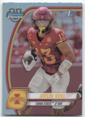 Jaylin Noel 2024 Bowman University Chrome Refractor Iowa State Cyclones