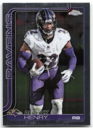 Derrick Henry 2025 Topps Chrome Baltimore Ravens