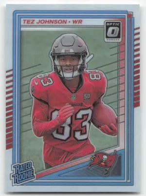 Tez Johnson Rookie 2025 Donruss Optic Tampa Bay Buccaneers