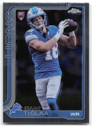 Isaac TeSlaa Rookie 2025 Topps Chrome Detroit Lions