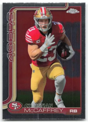 Christian McCaffrey 2025 Topps Chrome San Francisco 49ers
