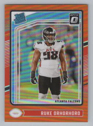 Ruke Orhorhoro 2024 Donruss Optic Orange #/249 Atlanta Falcons